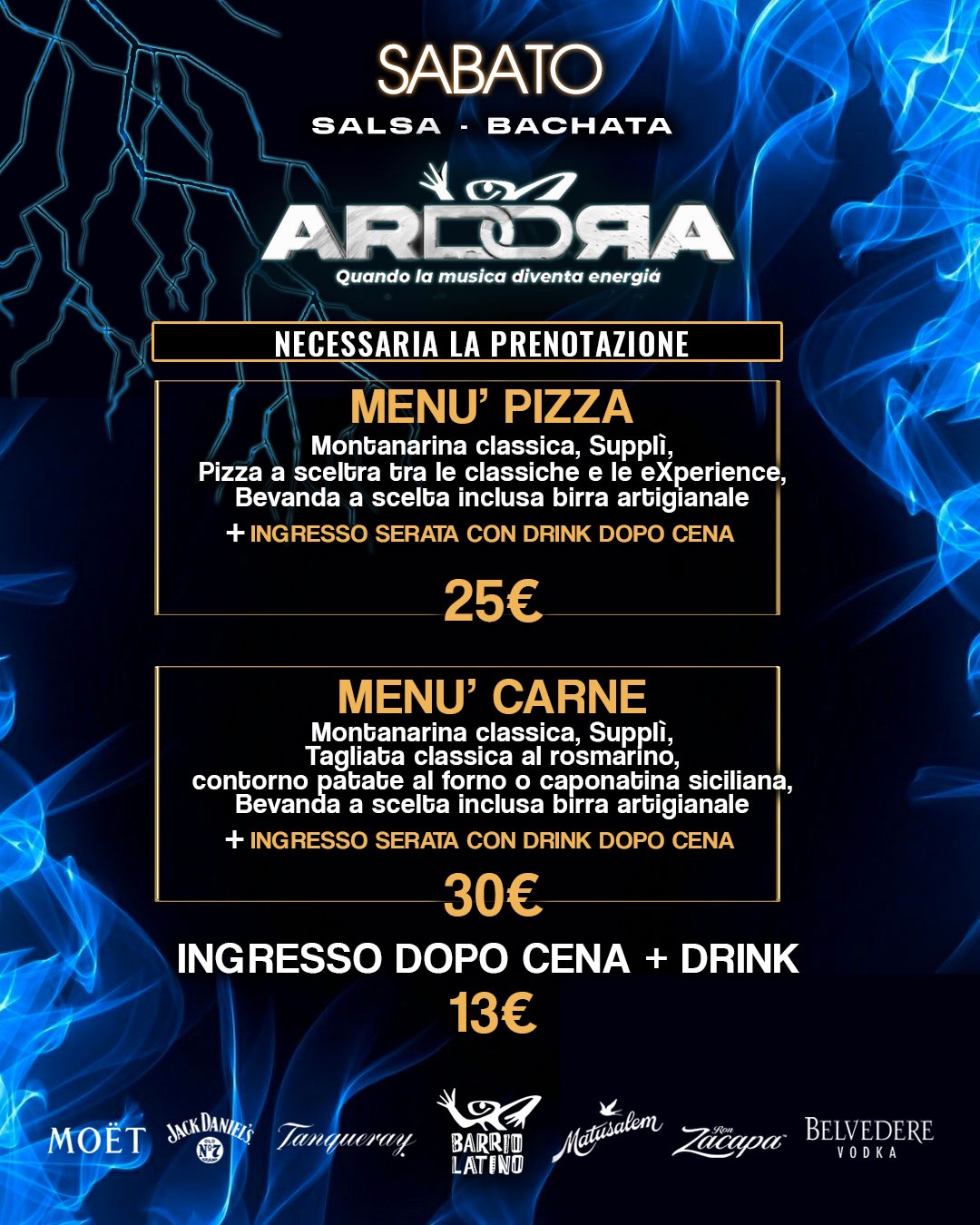 ARDORA MENU